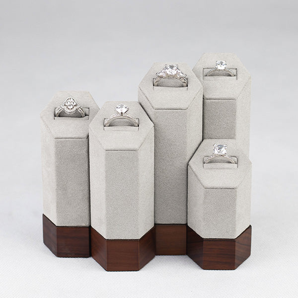 RH016 Velvet Ring Stand Jewelry Display Holder