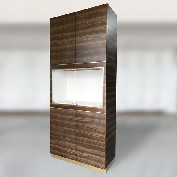 S03 Luxury Back Wall Showcase With LED Light