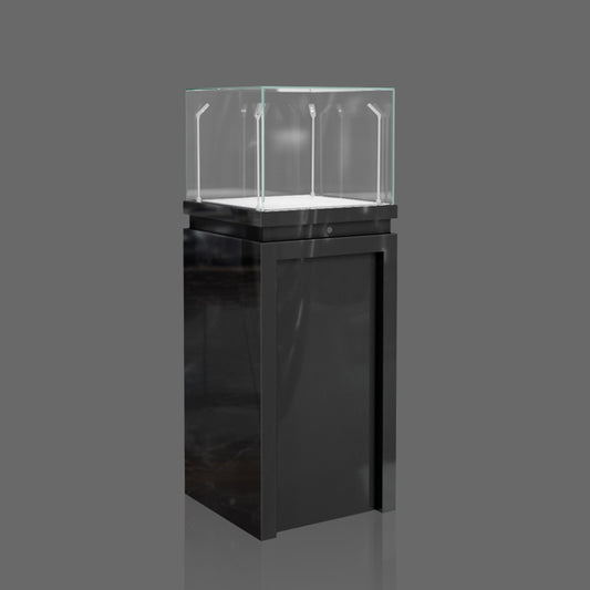 DM120 Pedestal Showcase High Gloss Black