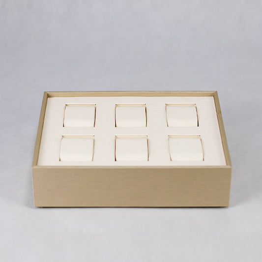 TR0033 Watch Display Tray 6 Grids Stackable