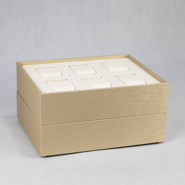 TR0033 Watch Display Tray 6 Grids Stackable