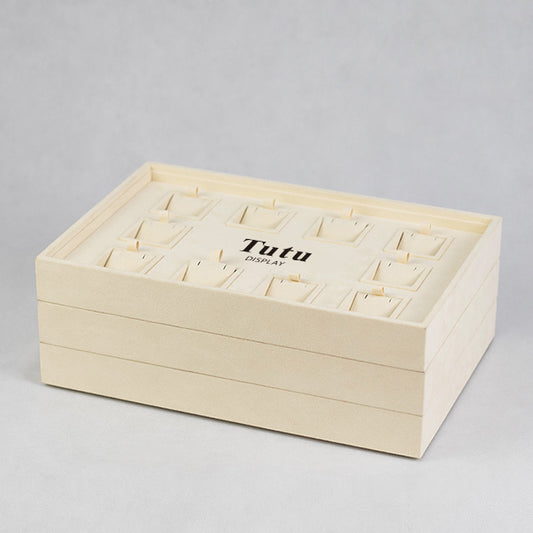 TR0043 Stacking Jewelry Trays Pendant Display 10 Grids