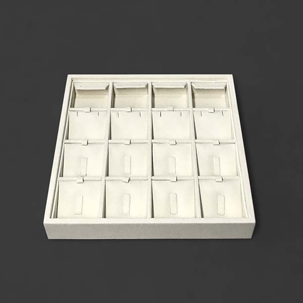 TR0001 Jewelry Display Tray Cover, for Earring & Necklace, 16 Grids