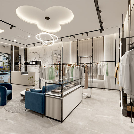 CR073 Clothing Retail Wall Display Rack Floor to Ceiling