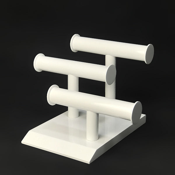 DS144 Multiple Bangle Stand White Metal