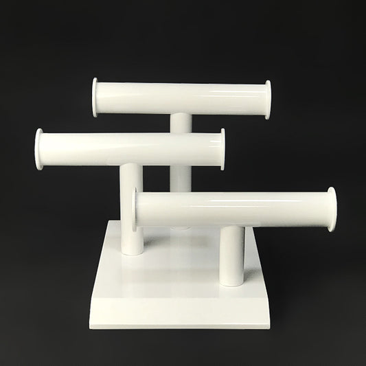 DS144 Multiple Bangle Stand White Metal