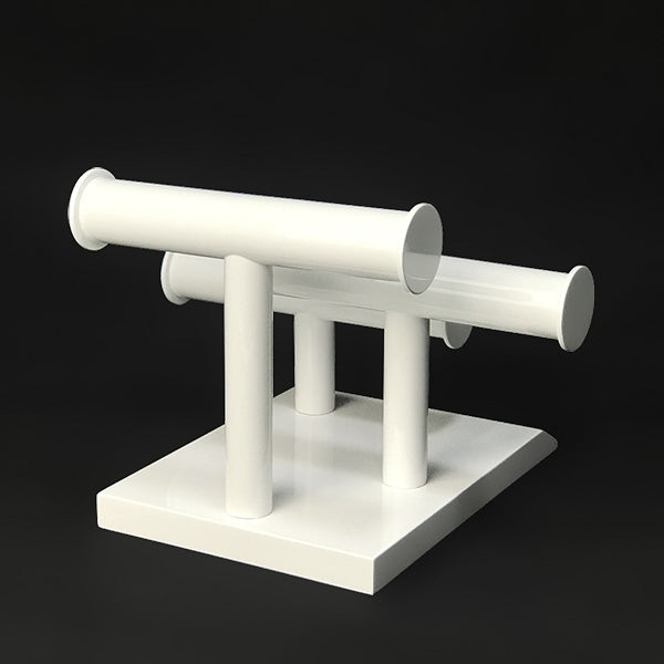 DS144 Multiple Bangle Stand White Metal