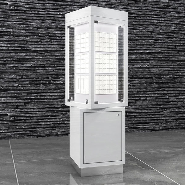 S136 Rotate Display Showcase With Tray And Box