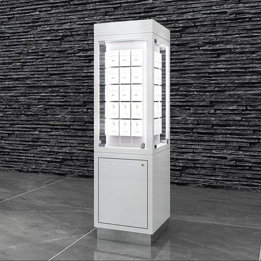 S136 Rotate Display Showcase With Tray And Box