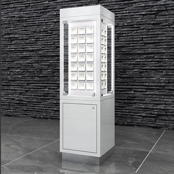 S136 Rotate Display Showcase With Tray And Box