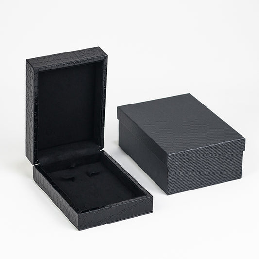 BX084 Glossy Black Jewellery Half Set Display Box