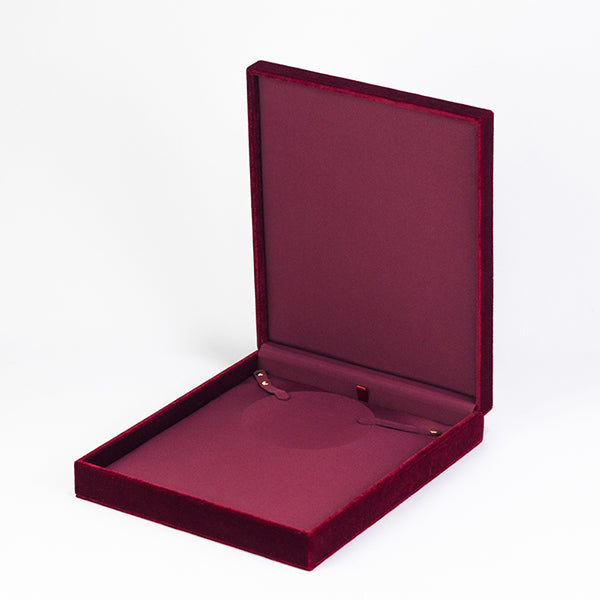 BX063 Red Velvet Necklace Display Box