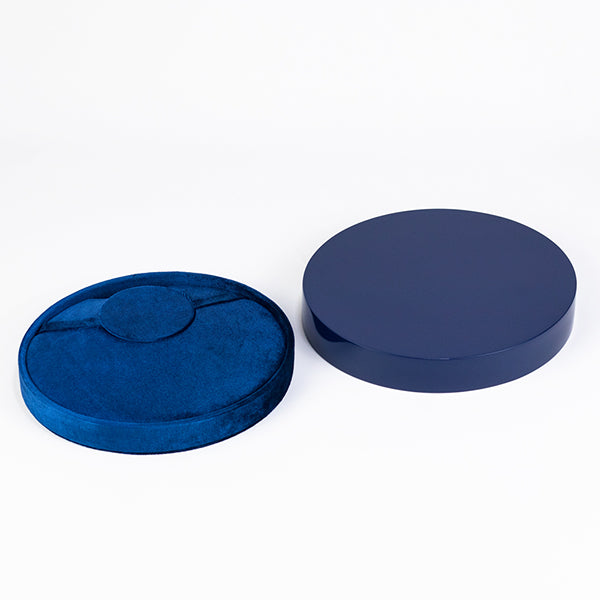 BX064 Round Velvet Jewellery Display Box for Necklace