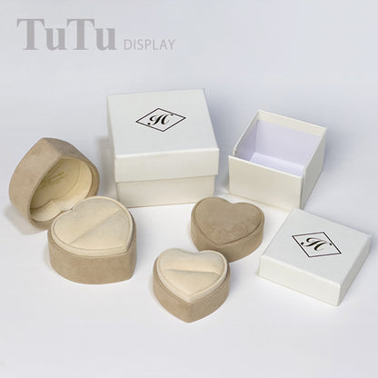 BX144 Heart Shape Jewellery Ring Box