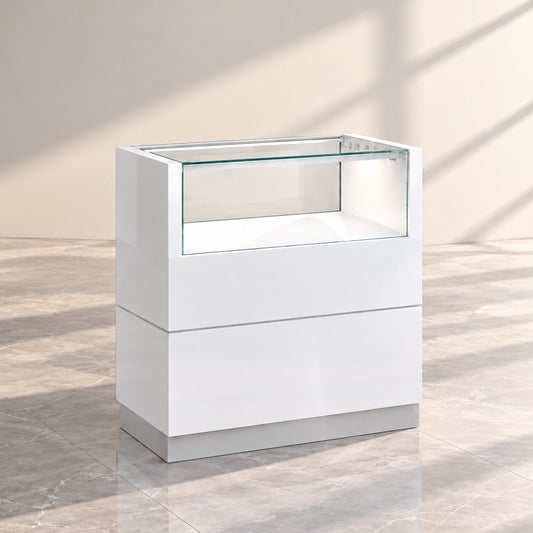 CA14006 Glass Counter Showcase Lighted Gem Display Case