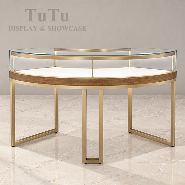 DM129 Jewelry Counter Showcase Curved Lighted