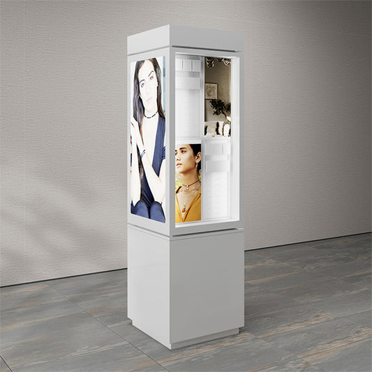 DM157 Rotating Jewellery Display Case with Poster