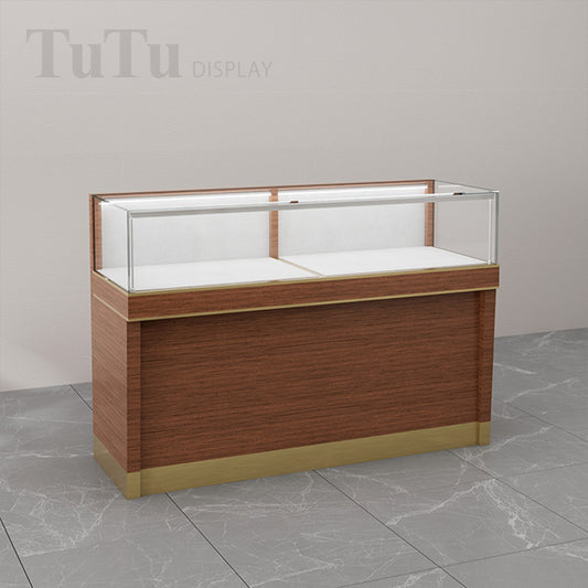 DM174 Counter Display Case with Back Mirror