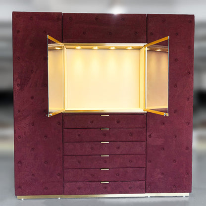 DM-183 Jewewllery Store Wall Display Case Partition