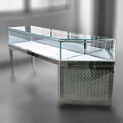 DM228 Jewellery Counter Display Case Metal Base