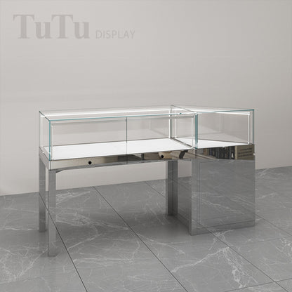 DM228 Jewellery Counter Display Case Metal Base