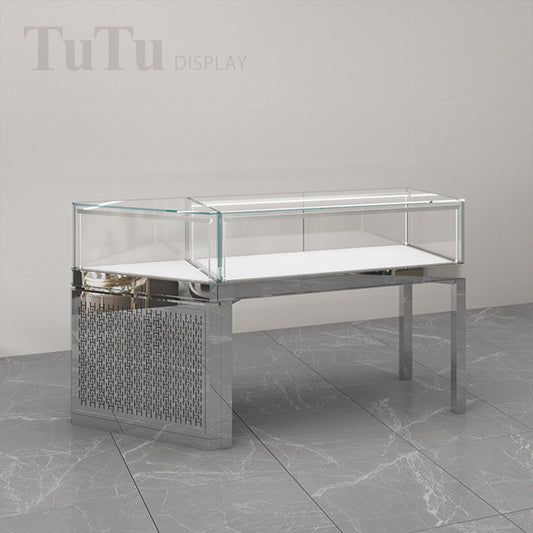 DM228 Jewellery Counter Display Case Metal Base
