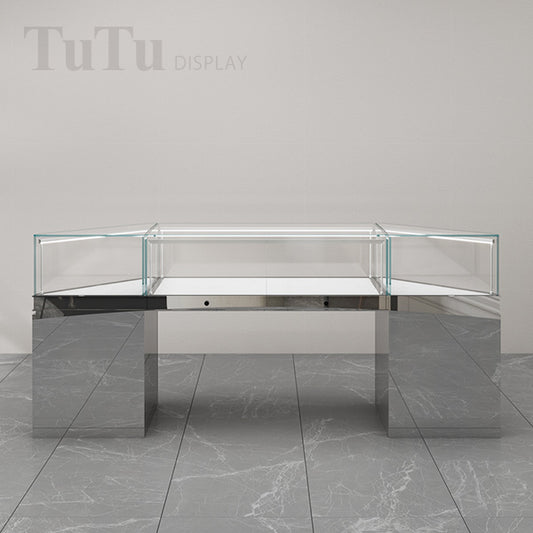 DM229 Jewellery Counter Display Case Metal Door