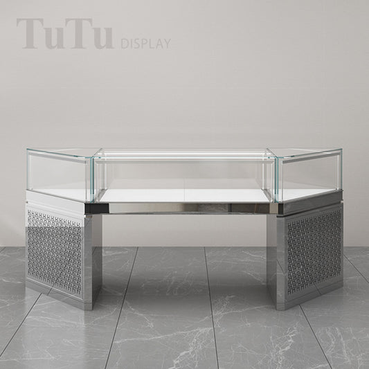 DM229 Jewellery Counter Display Case Metal Door