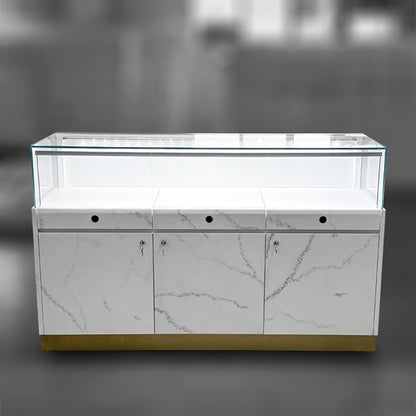 DM230 Jewellery Wall Counter Display Case Marble