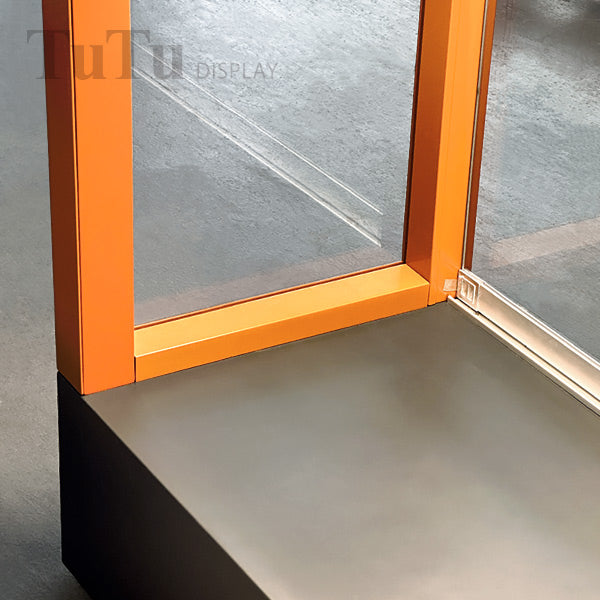 DM235 Upright Glass Display Rack Cabinet with Downlights