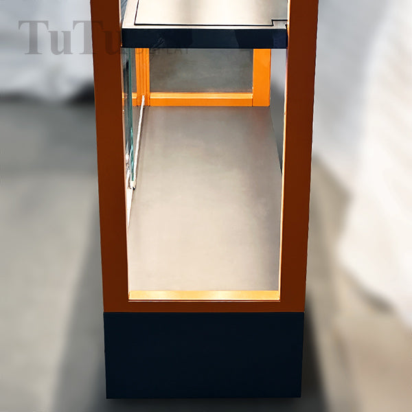 DM235 Upright Glass Display Rack Cabinet with Downlights
