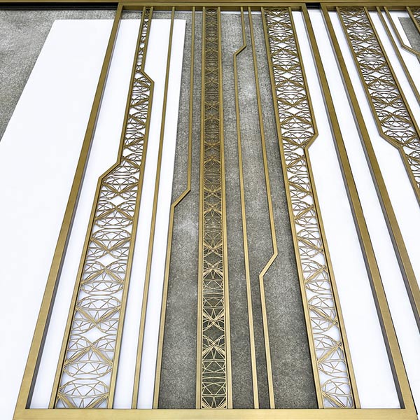 DM252 Retail Store Sliding Metal Wall Panel Laser Cut