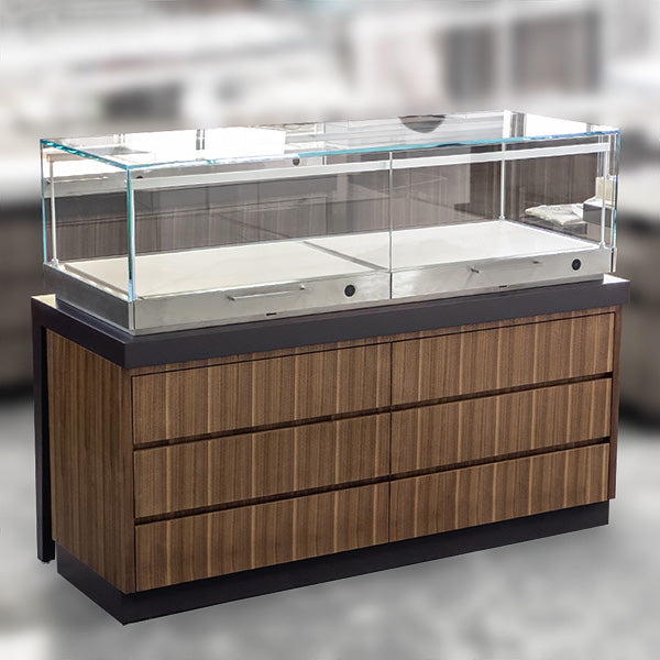 DM255 Wooden Jewellery Counter Display Showcase