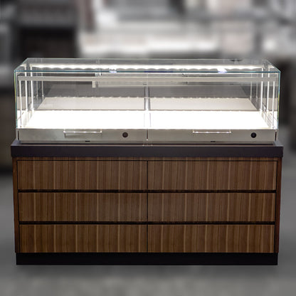 DM255 Wooden Jewellery Counter Display Showcase