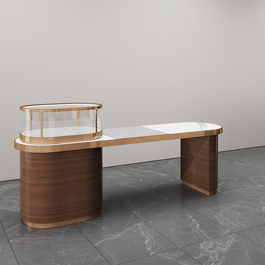 DM281 Jewellery Store Consult Desk Wooden