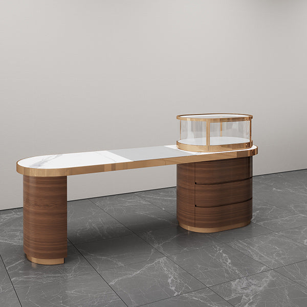 DM281 Jewellery Store Consult Desk Wooden