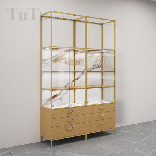 DM297 Jewellery Showcase Wall Display Cabinet Marble