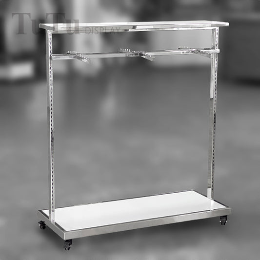 DM311 Adjustable Clothing Display Rack with Caster