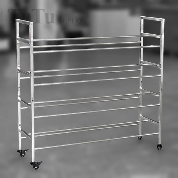 DM312 Stainless Steel Ball Display Rack with Caster