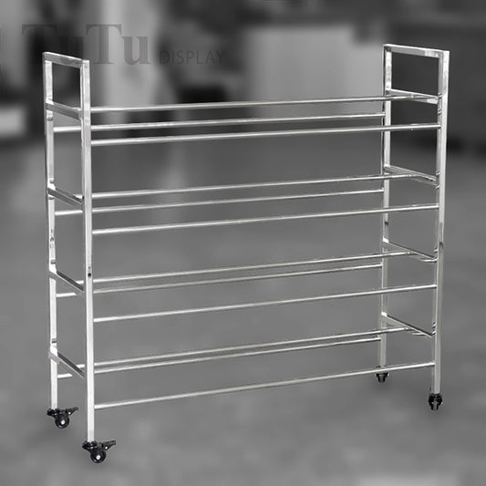 DM312 Stainless Steel Ball Display Rack with Caster