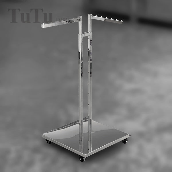 DM314 Adjustable Dual-Sided Clothing Display Rack with Caster