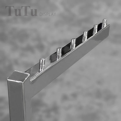 DM314 Adjustable Dual-Sided Clothing Display Rack with Caster