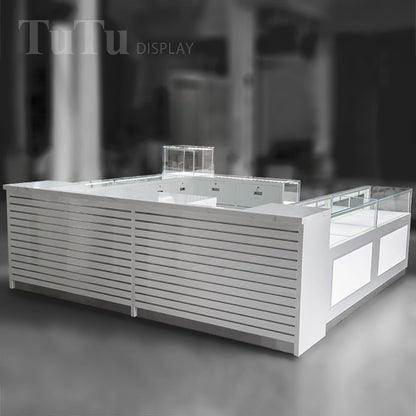 DM315 Jewellery Store Center Island Display Cabinet Kiosk