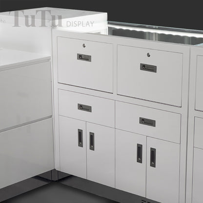 DM315 Jewellery Store Center Island Display Cabinet Kiosk