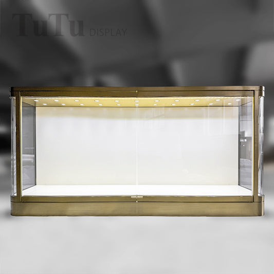 DM325 Wall Mounted Jewellery Display Showcase Filleted Corner