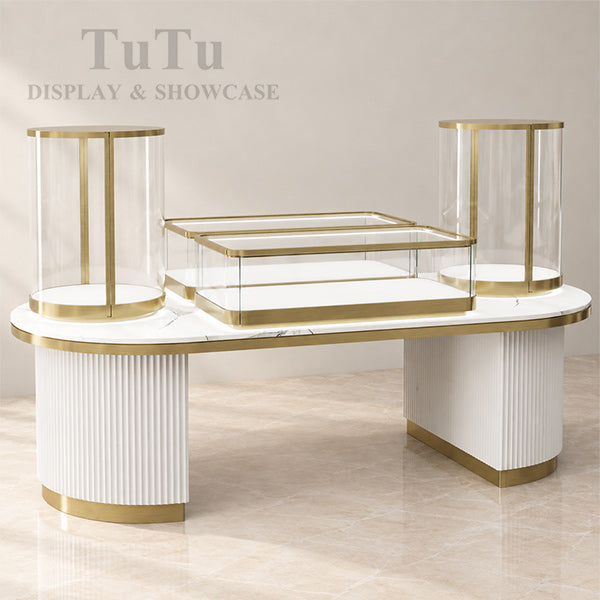DM334 Jewellery Store Island Display Counter Cabinet