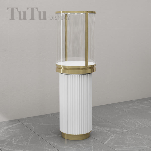 DM338 Jewellery Round Glass Showcase Tower Display Case