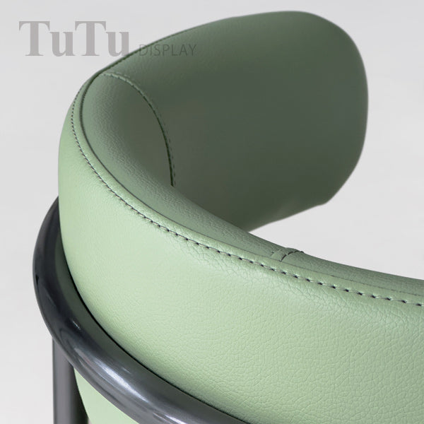 DM359 Upholstered Metal Chair with PU Leather Seat