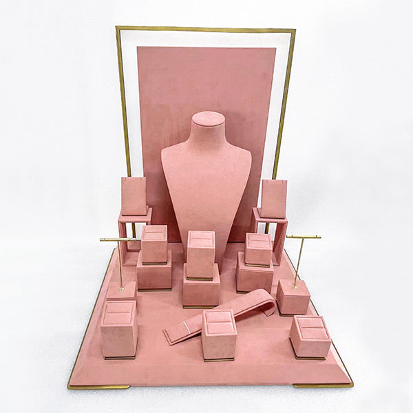 DS052 Pink Jewellery Display Stand Set