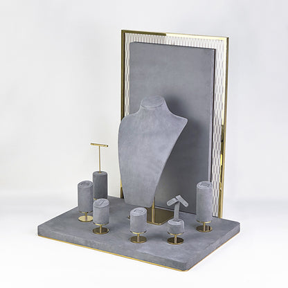 DS305 Jewellery Display Holder Set with Glass and Metal